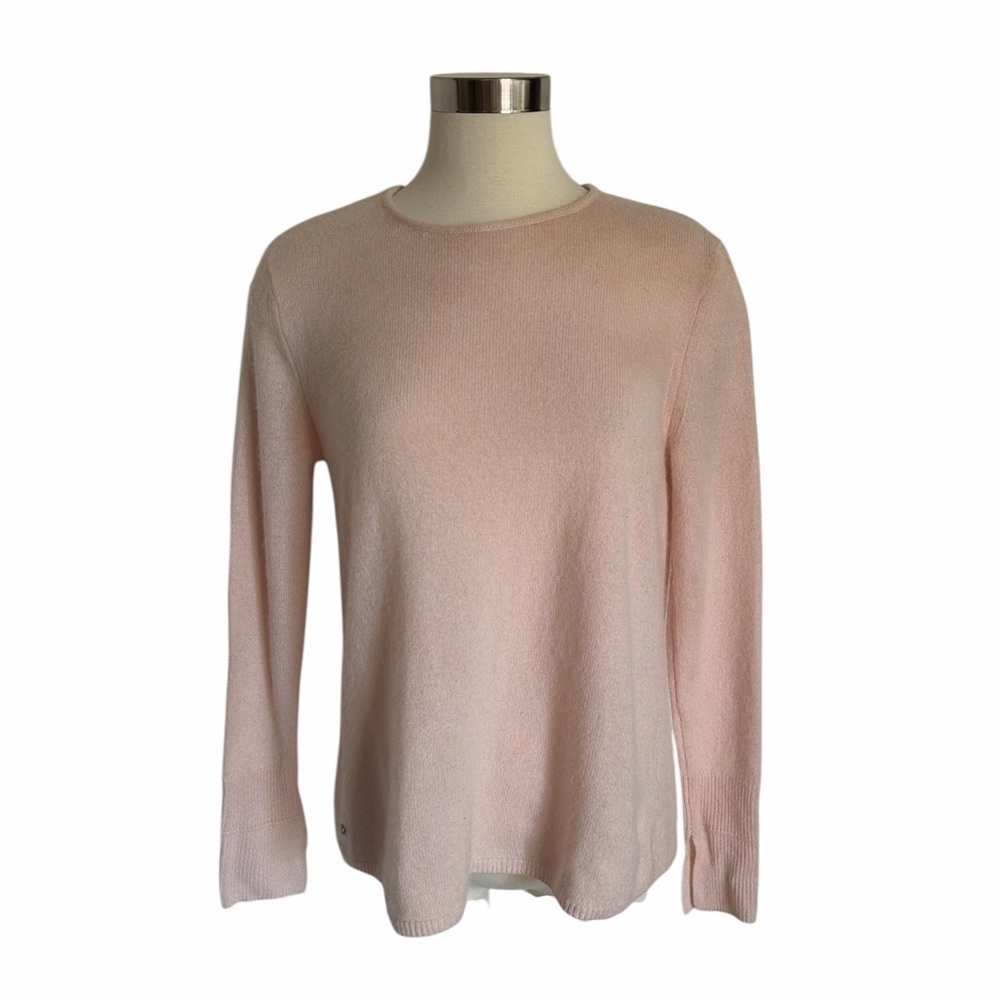 Halston Cashmere Blush Knit Top